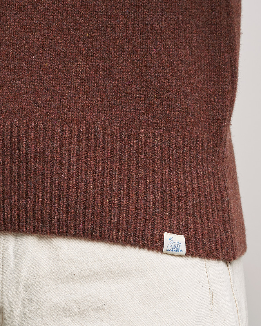 Herren | Pullover | Merz b. Schwanen | Cashmere/Merino Rollneck Chestnut