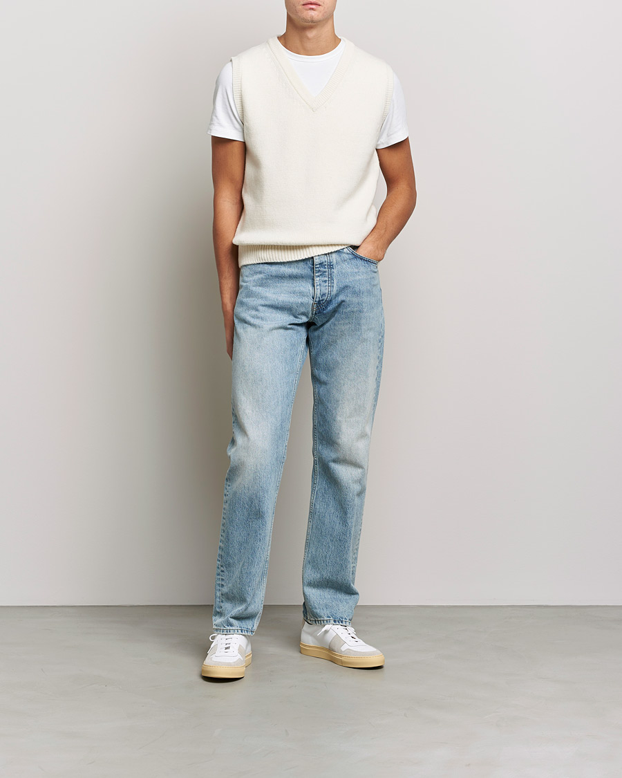 Herren | Pullover | Merz b. Schwanen | Cashmere/Merino Vest Nature