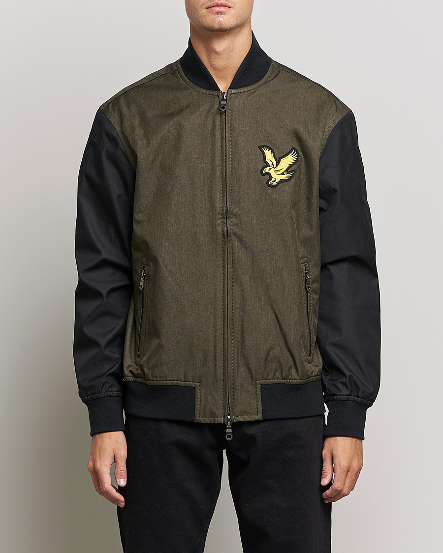 Herren | Jacken | Lyle & Scott | Black Bomber Jacket Olive
