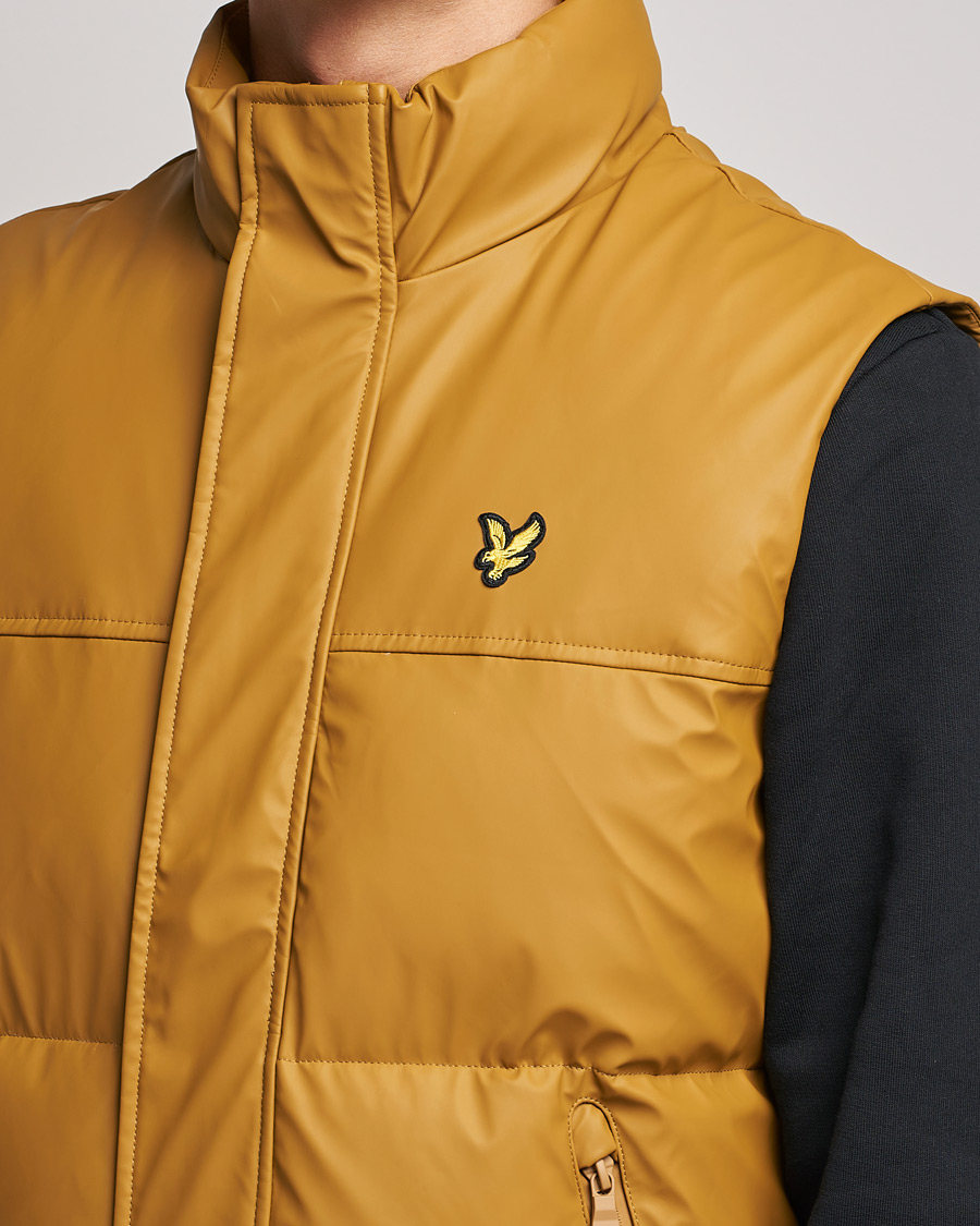 Herren | Jacken | Lyle & Scott | Rubberised Wadded Gilet Vest Anniversary Gold