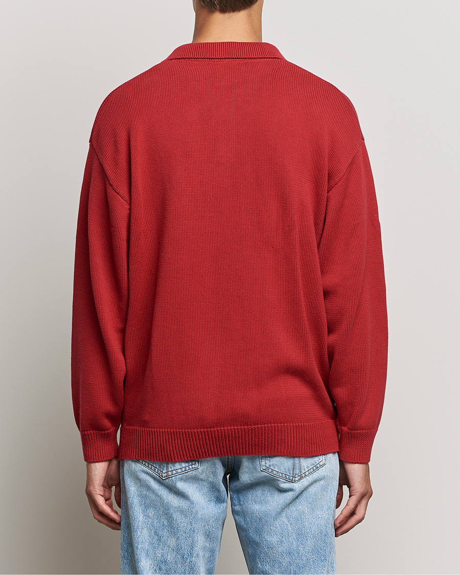 Herren | Pullover | Lyle & Scott | Blousson Knitted Polo Tunnel Red