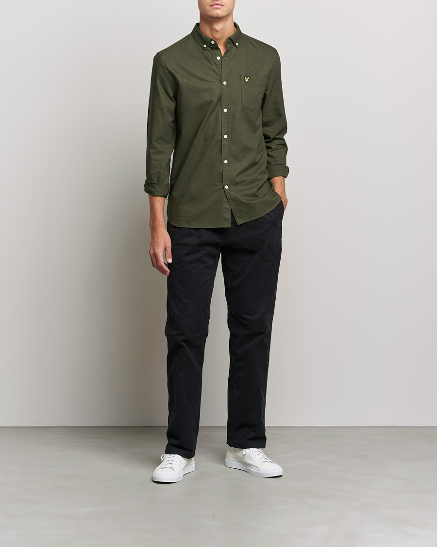 Herren | Hemden | Lyle & Scott | Lightweight Oxford Shirt Olive