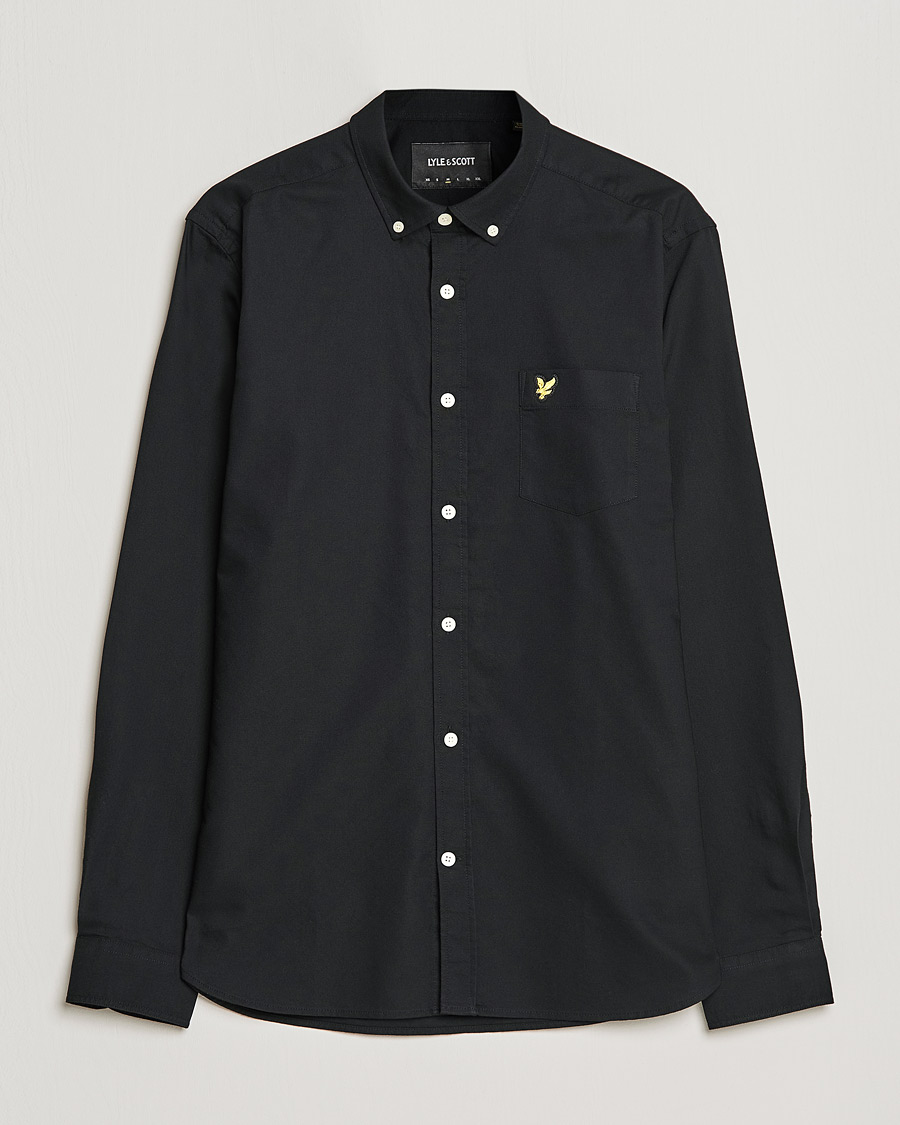 Herren | Hemden | Lyle & Scott | Lightweight Oxford Shirt Jet Black