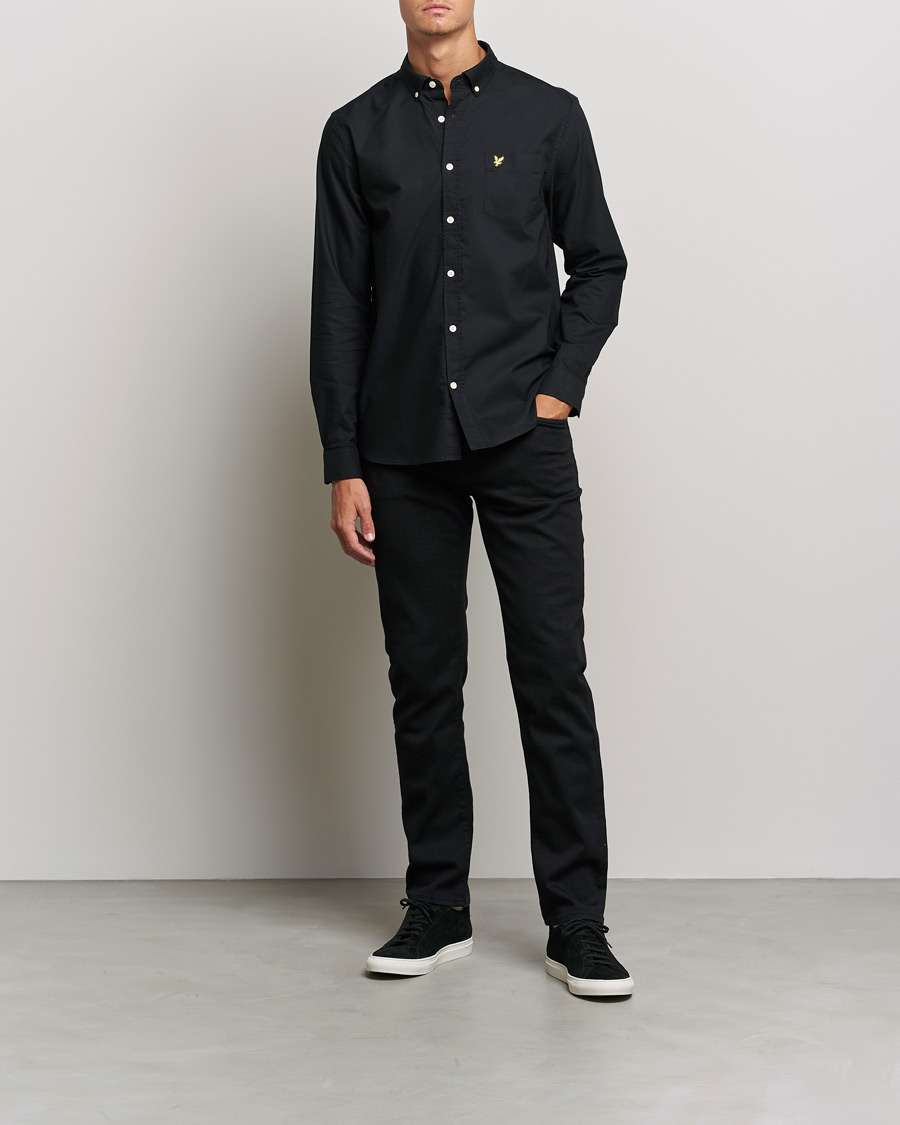 Herren | Hemden | Lyle & Scott | Lightweight Oxford Shirt Jet Black