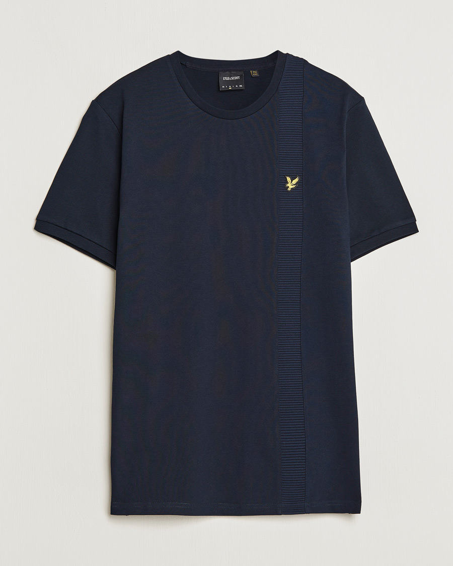 Herren | T-Shirts | Lyle & Scott | Panelled Tee Navy
