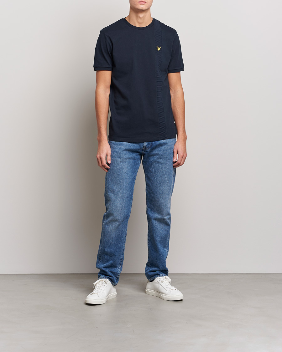 Herren | T-Shirts | Lyle & Scott | Panelled Tee Navy
