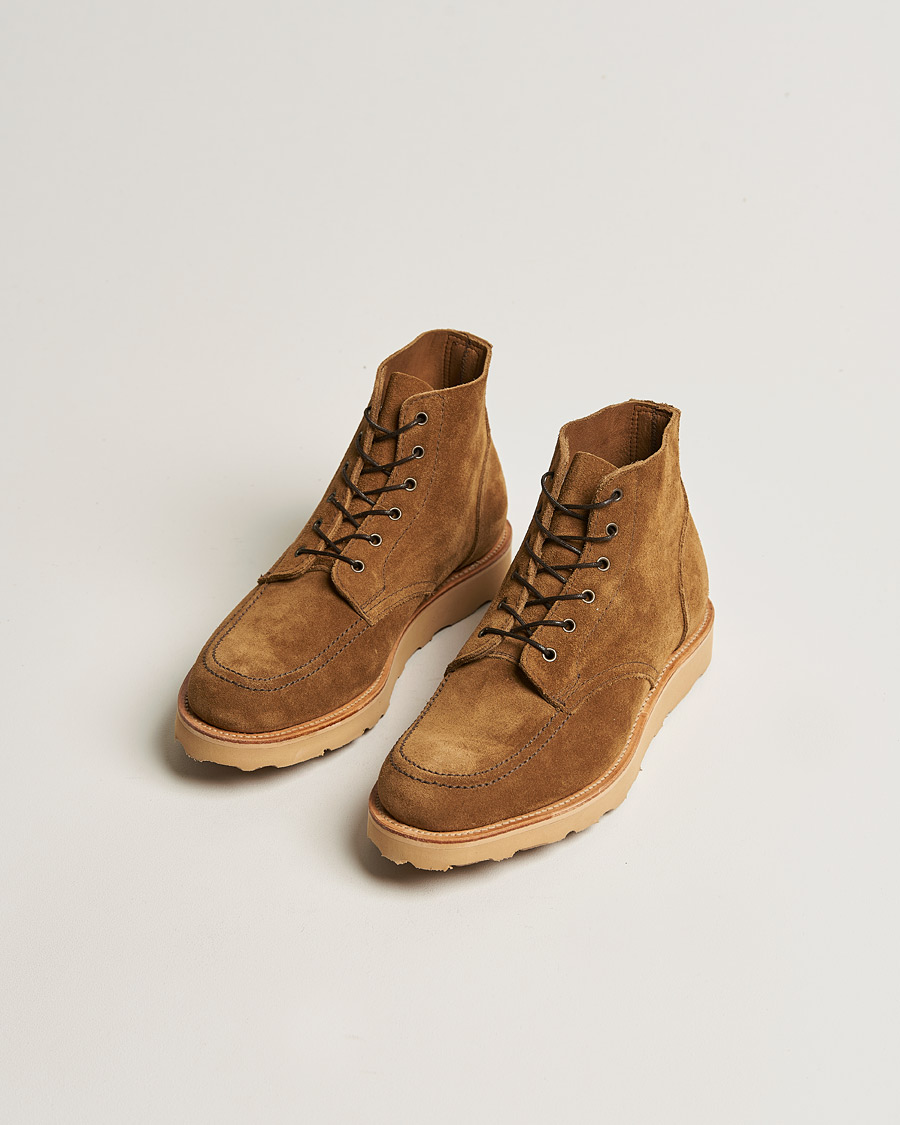Herren | Sanders Wilson Unlined Apron Boot Tobacco Suede | Sanders | Wilson Unlined Apron Boot Tobacco Suede