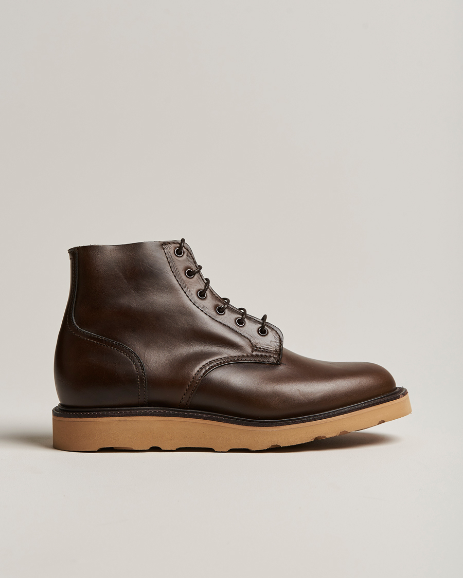Herren | Sanders Harrison Unlined Derby Boot Brown Calf | Sanders | Harrison Unlined Derby Boot Brown Calf