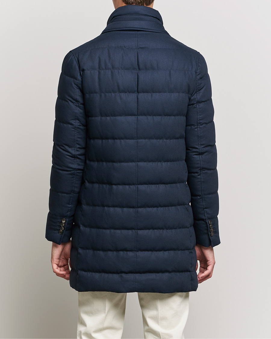 Herren | Jacken | Herno | Flannel Down Coat Navy