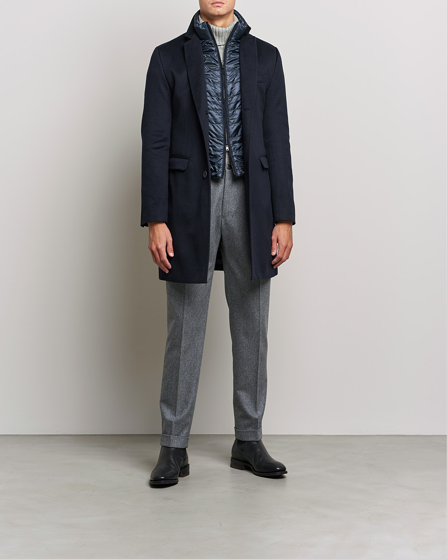 Herren | Jacken | Herno | Cashmere Zip Coat Navy