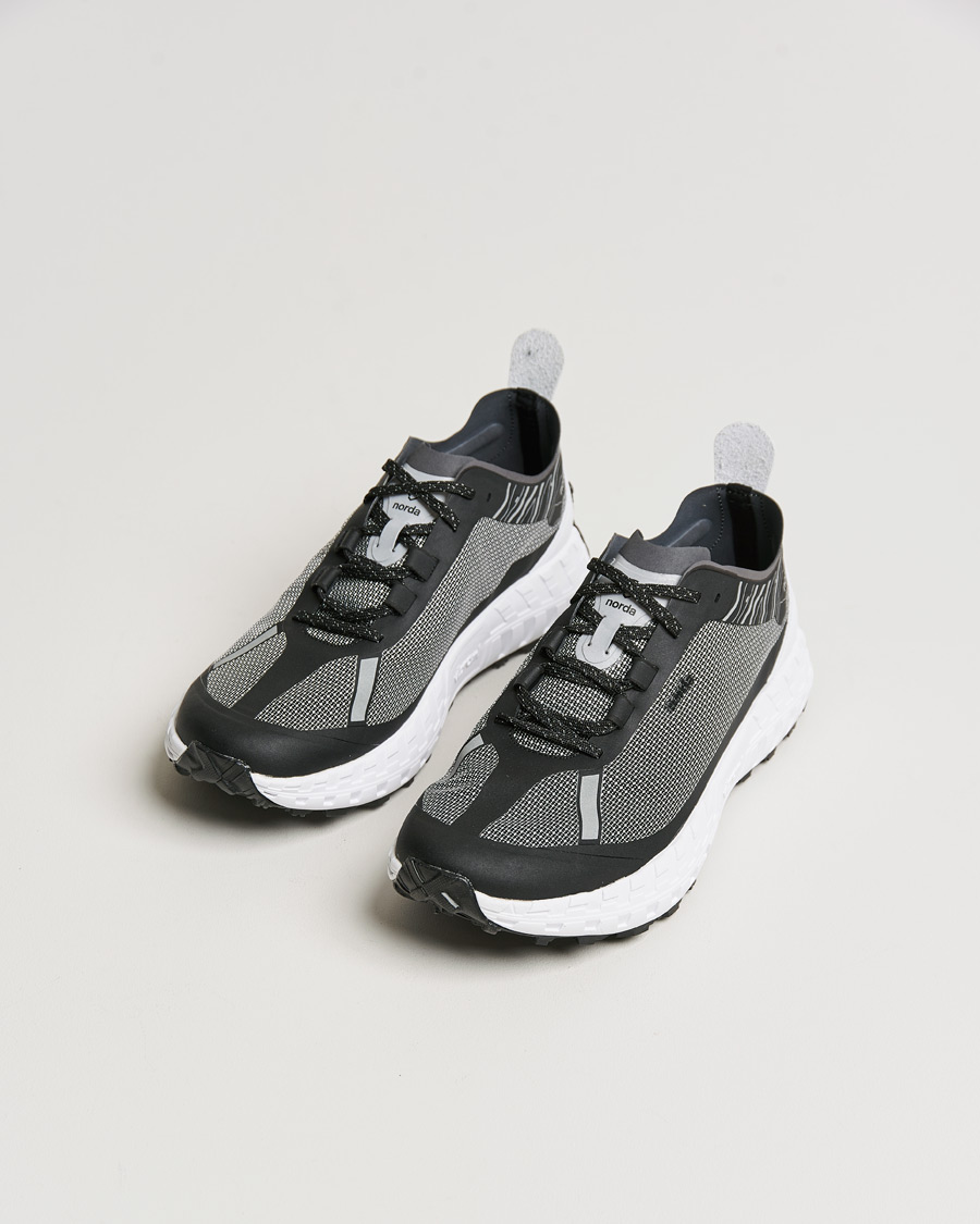 Herren | Schwarze Sneakers | Norda | 001 Running Sneakers Black/White