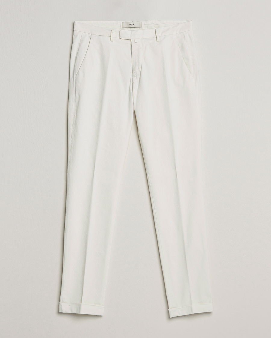 Herren | Hosen | Briglia 1949 | Slim Fit Cotton Stretch Chino Off White