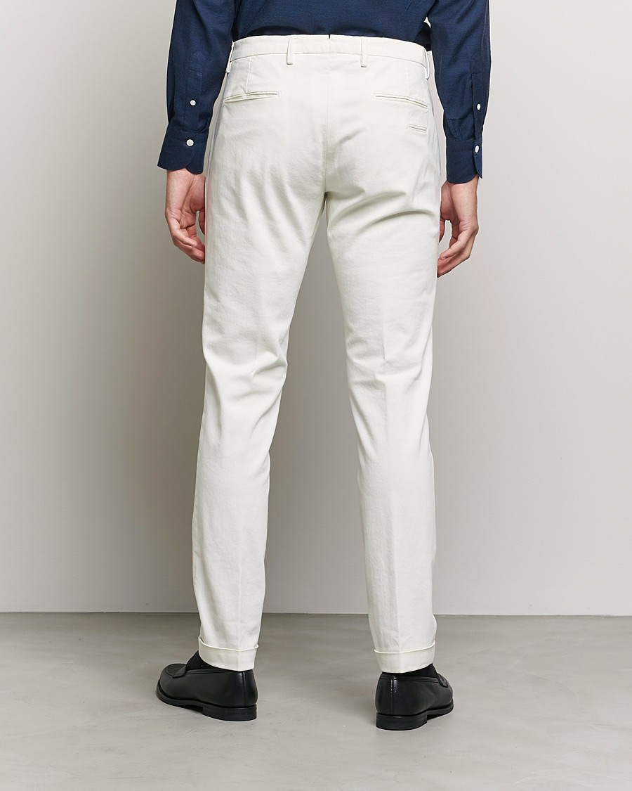Herren | Hosen | Briglia 1949 | Slim Fit Cotton Stretch Chino Off White