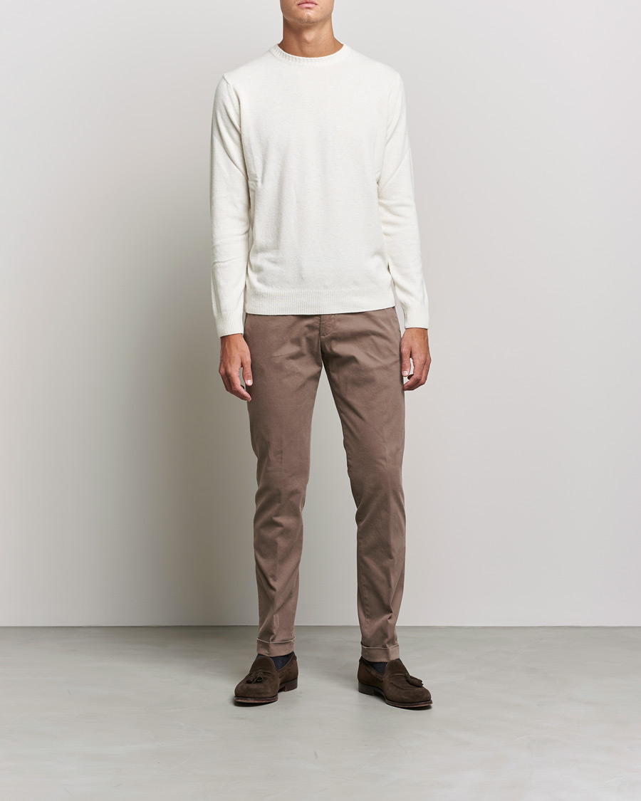 Herren | Hosen | Briglia 1949 | Slim Fit Cotton Stretch Chino Taupe