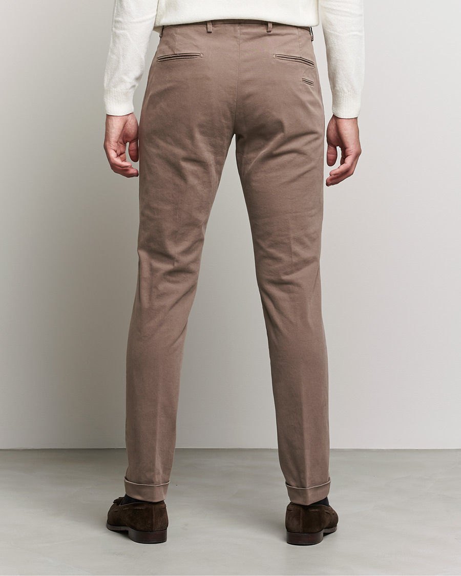 Herren | Hosen | Briglia 1949 | Slim Fit Cotton Stretch Chino Taupe
