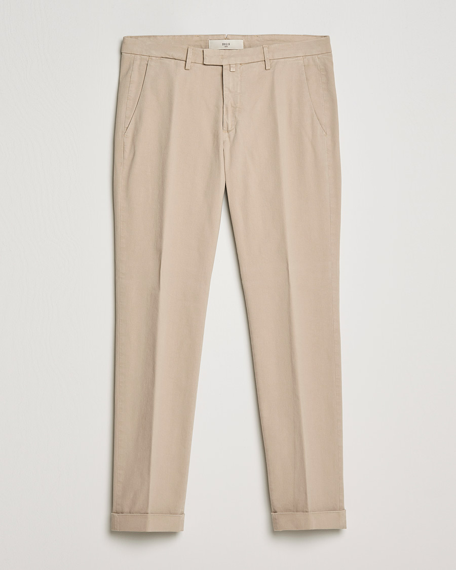 Herren | Hosen | Briglia 1949 | Slim Fit Cotton Stretch Chino Beige