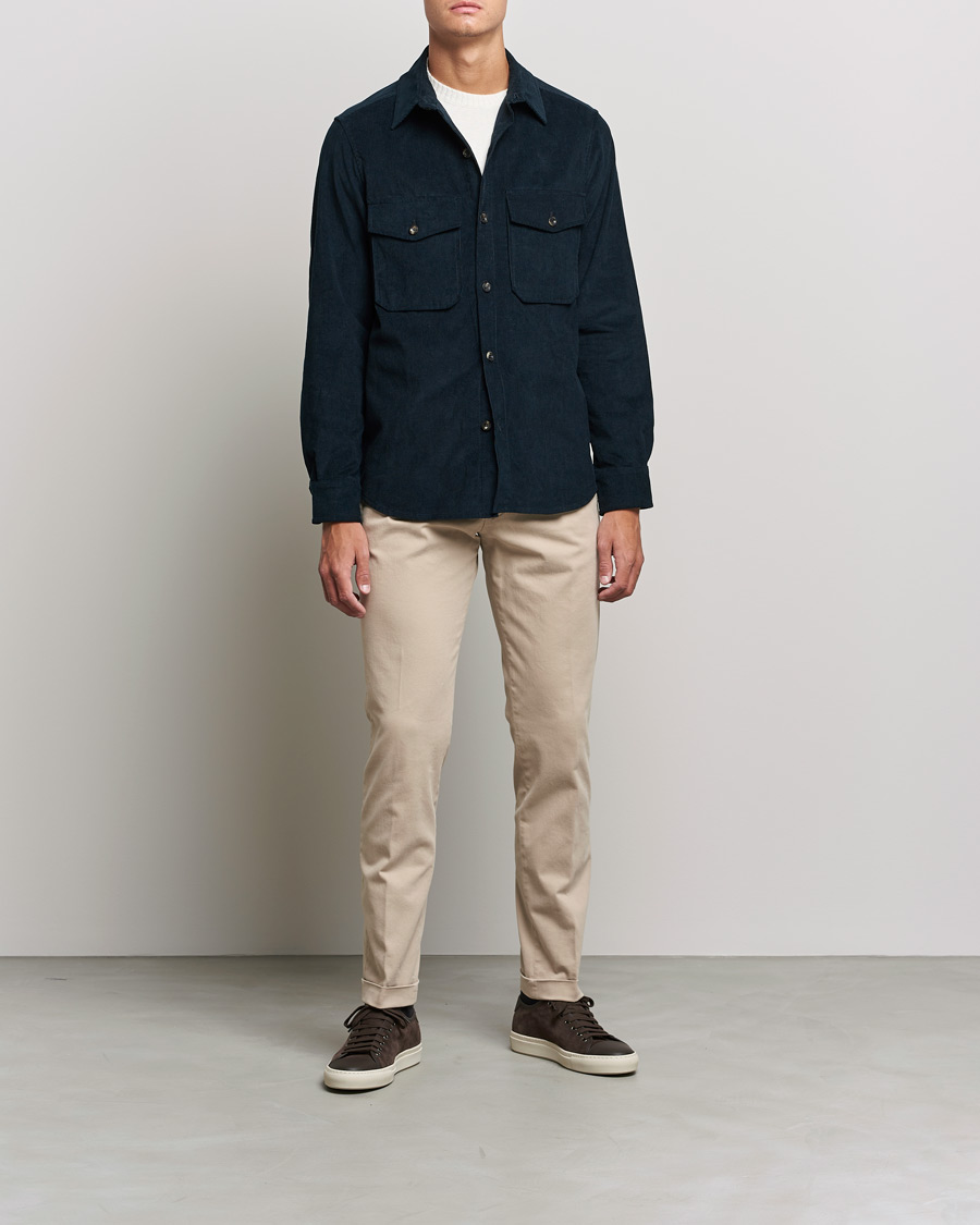 Herren | Hosen | Briglia 1949 | Slim Fit Cotton Stretch Chino Beige