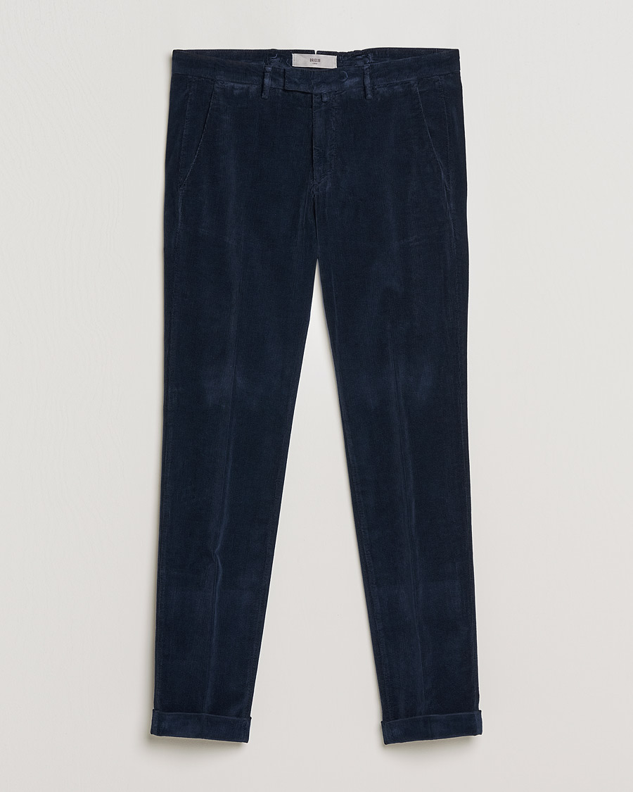 Herren | Hosen | Briglia 1949 | Slim Fit Corduroy Trousers Navy