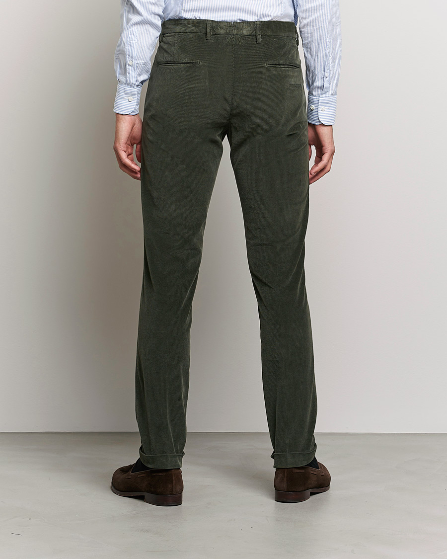 Herren | Hosen | Briglia 1949 | Slim Fit Corduroy Trousers Dark Green
