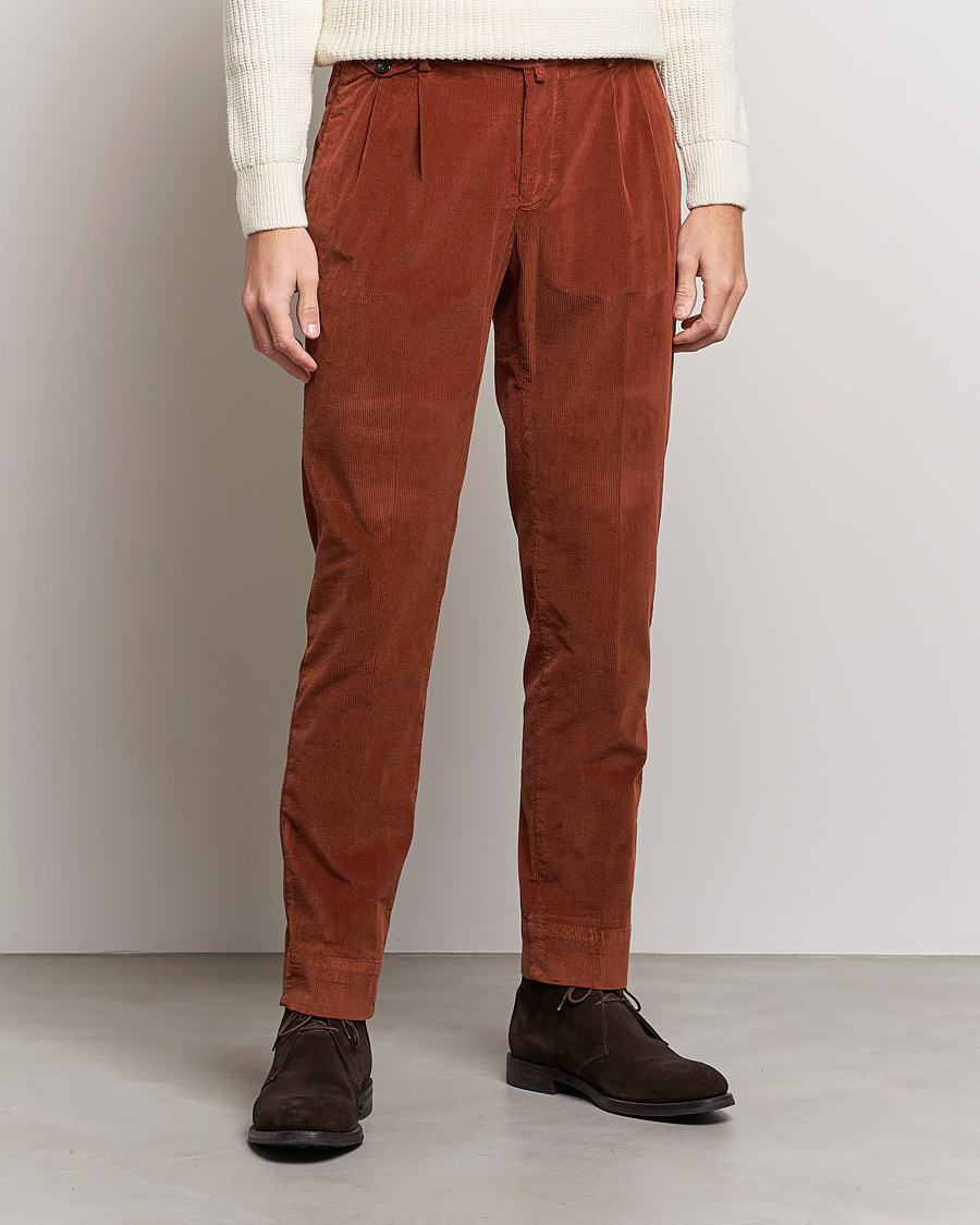 Herren | Hosen | Briglia 1949 | Easy Fit Corduroy Trousers Rust Red
