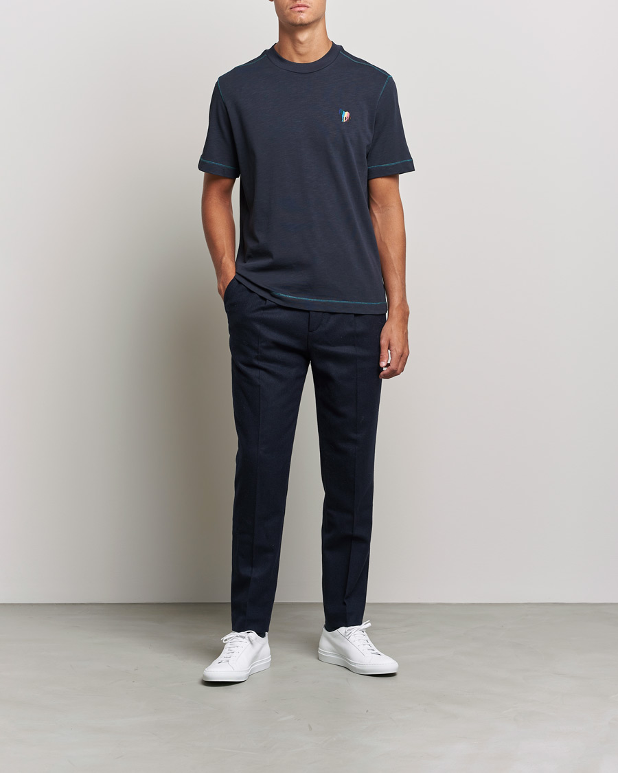 Herren | T-Shirts | PS Paul Smith | Zebra Organic Cotton T-Shirt Navy