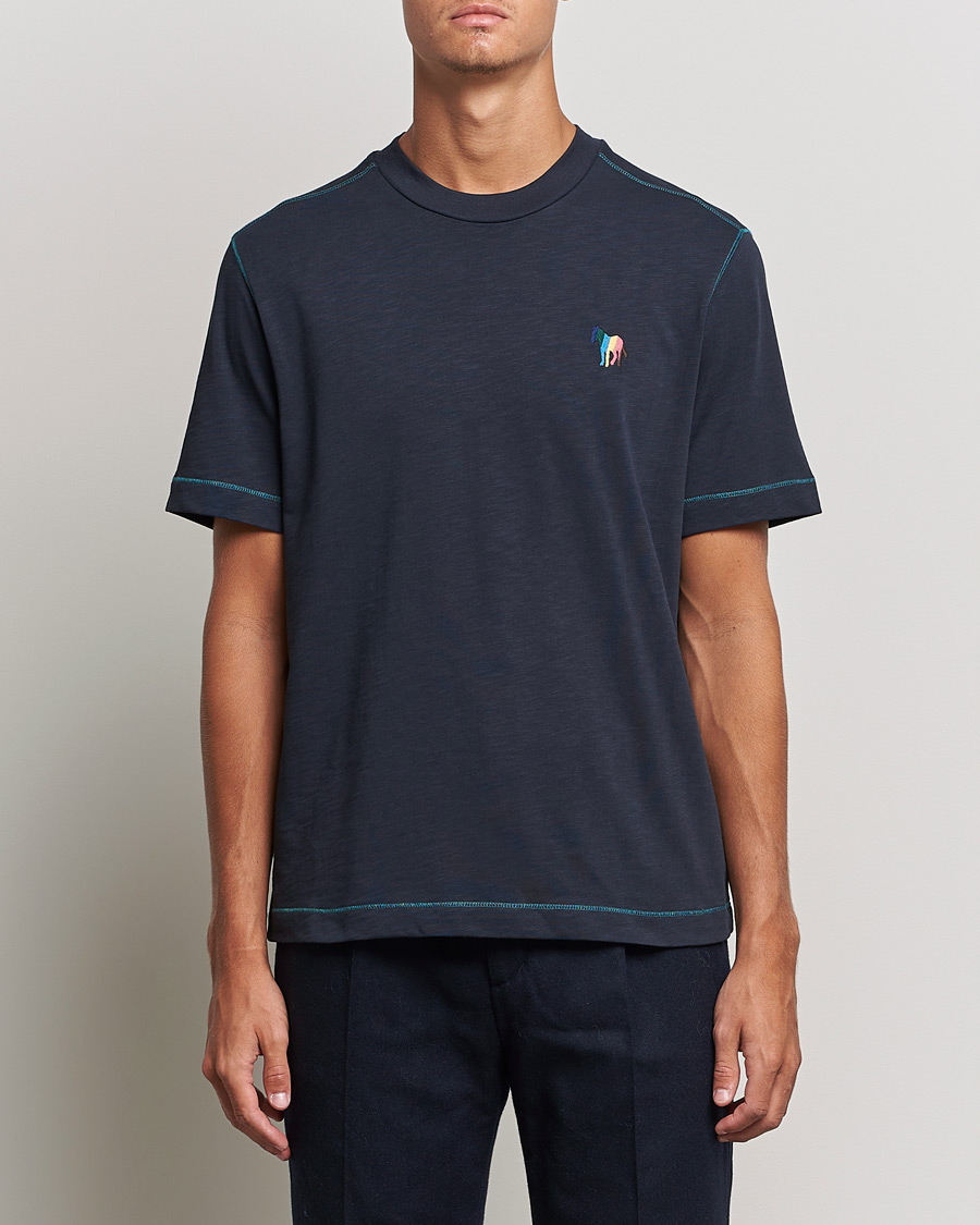 Herren | T-Shirts | PS Paul Smith | Zebra Organic Cotton T-Shirt Navy
