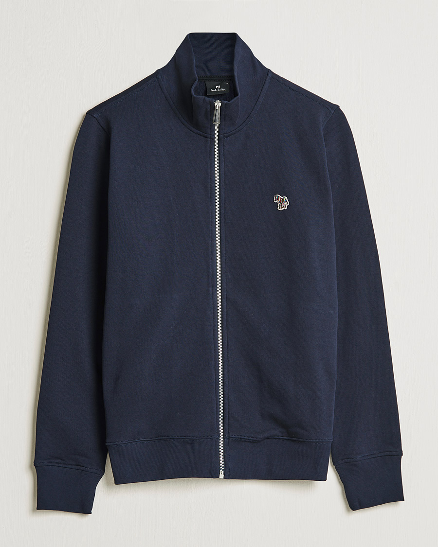 Herren | Pullover | PS Paul Smith | Organic Cotton Zebra Full Zip Sweater Navy
