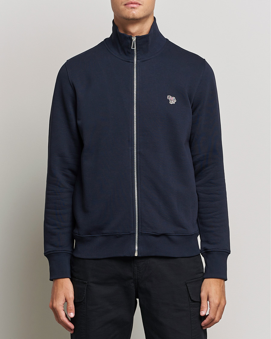 Herren | Pullover | PS Paul Smith | Organic Cotton Zebra Full Zip Sweater Navy
