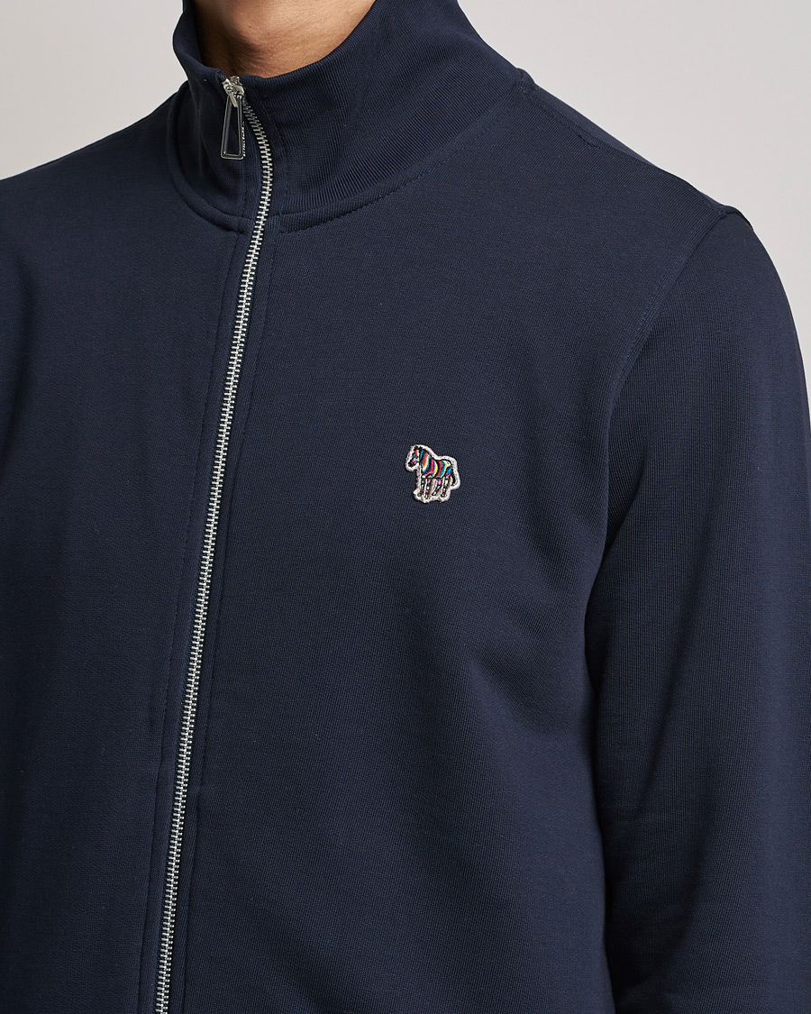 Herren | Pullover | PS Paul Smith | Organic Cotton Zebra Full Zip Sweater Navy