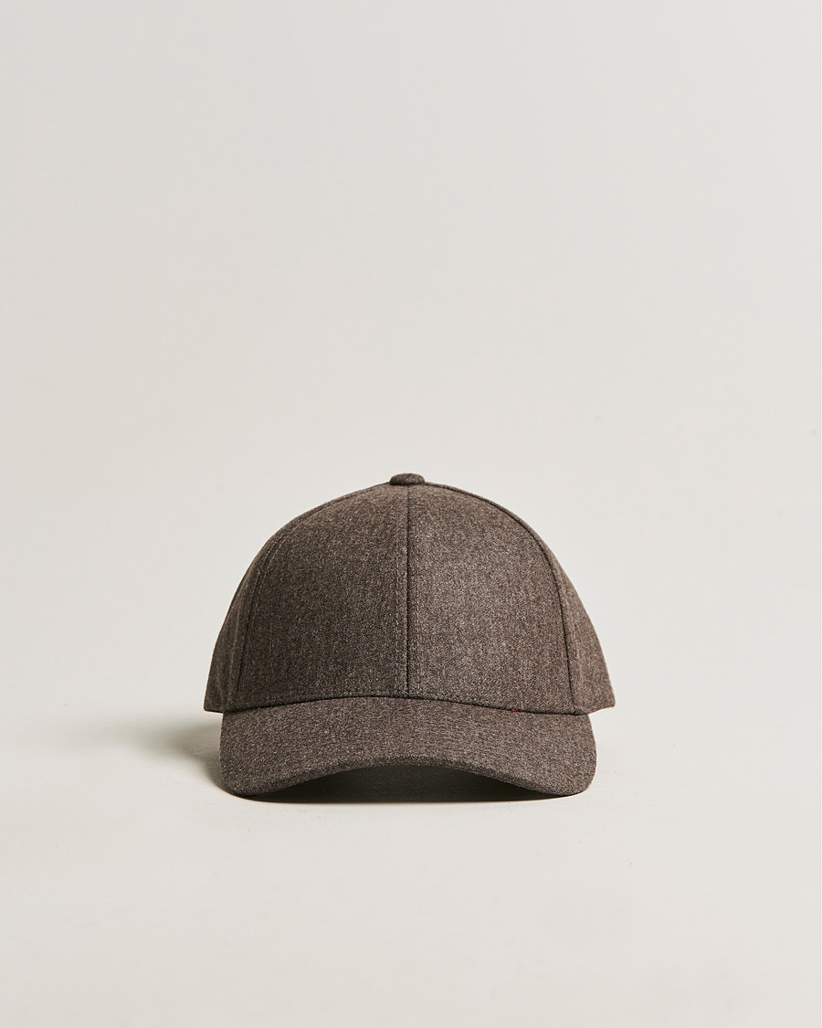 Herren | Varsity Headwear Flannel Baseball Cap Taupe Brown | Varsity Headwear | Flannel Baseball Cap Taupe Brown