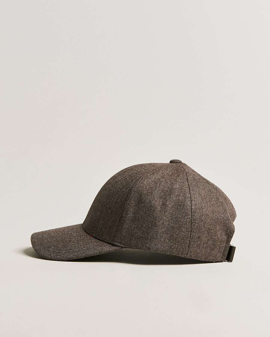 Herren | Varsity Headwear Flannel Baseball Cap Taupe Brown | Varsity Headwear | Flannel Baseball Cap Taupe Brown