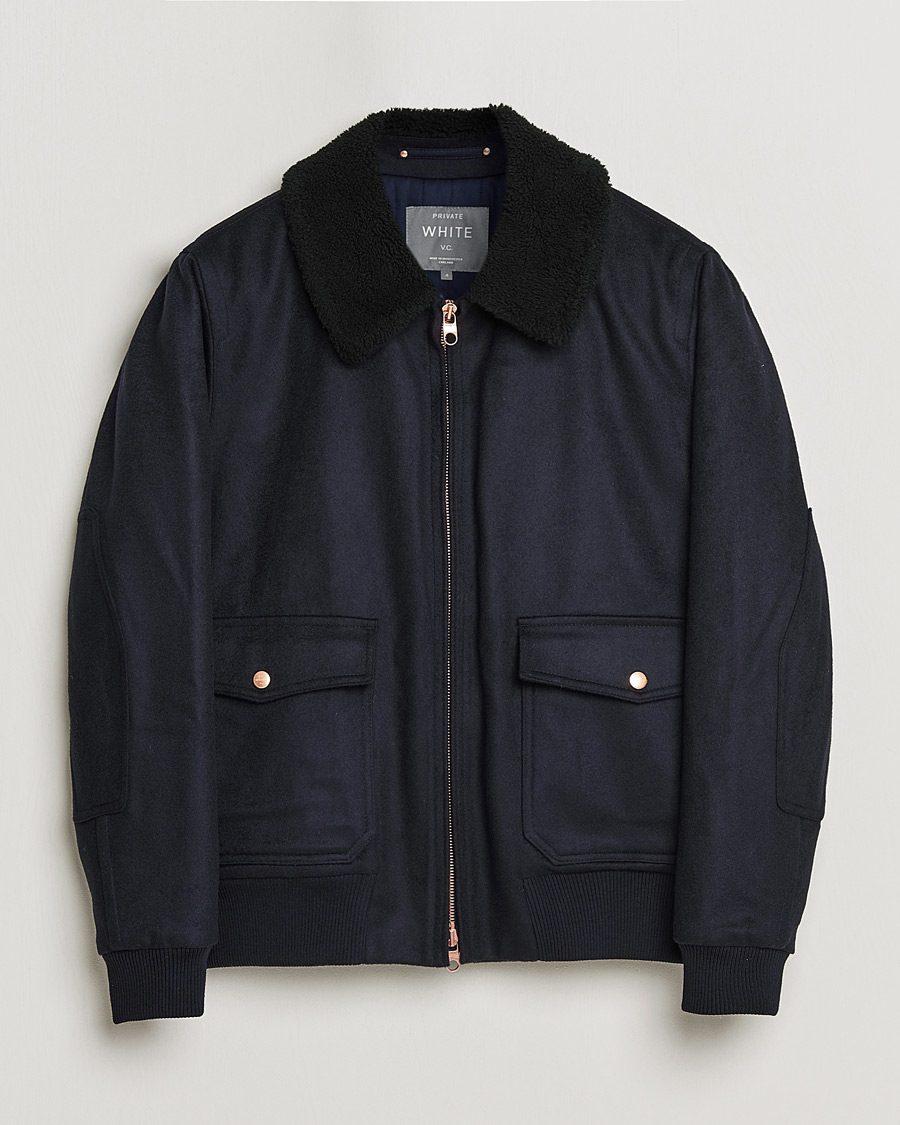 Herren | Jacken | Private White V.C. | The Pilot's Bomber Navy