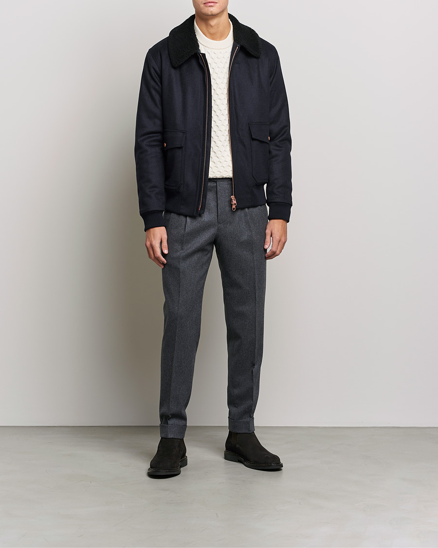 Herren | Jacken | Private White V.C. | The Pilot's Bomber Navy