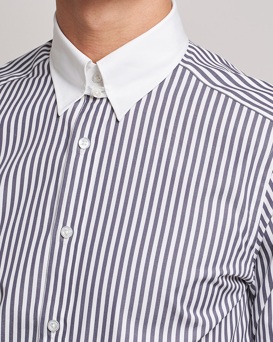 Herren | Hemden | Beams F | Tab Collar Dress Shirt Grey/White