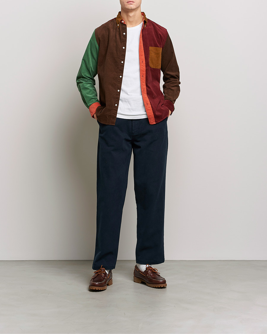 Herren | Hemden | BEAMS PLUS | Corduroy Panel Button Down Shirt Golden Brown