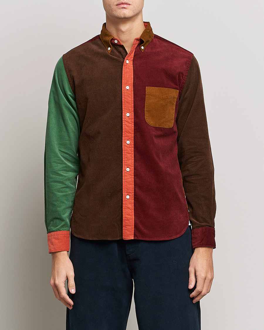 Herren | Hemden | BEAMS PLUS | Corduroy Panel Button Down Shirt Golden Brown