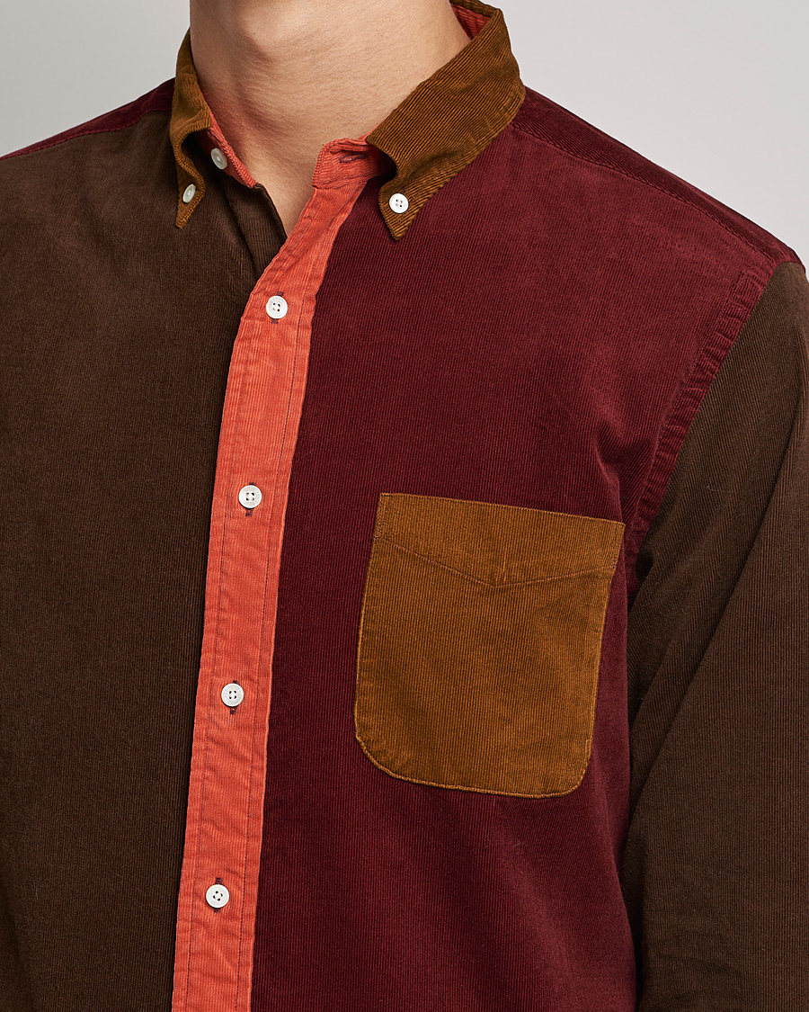 Herren | Hemden | BEAMS PLUS | Corduroy Panel Button Down Shirt Golden Brown