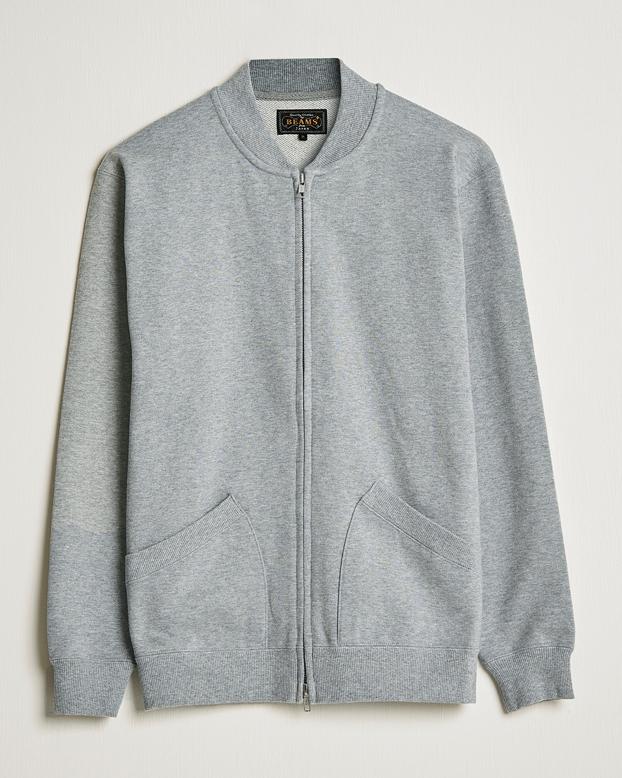 Herren | Pullover | BEAMS PLUS | Sweat Zip Cardigan Light Grey