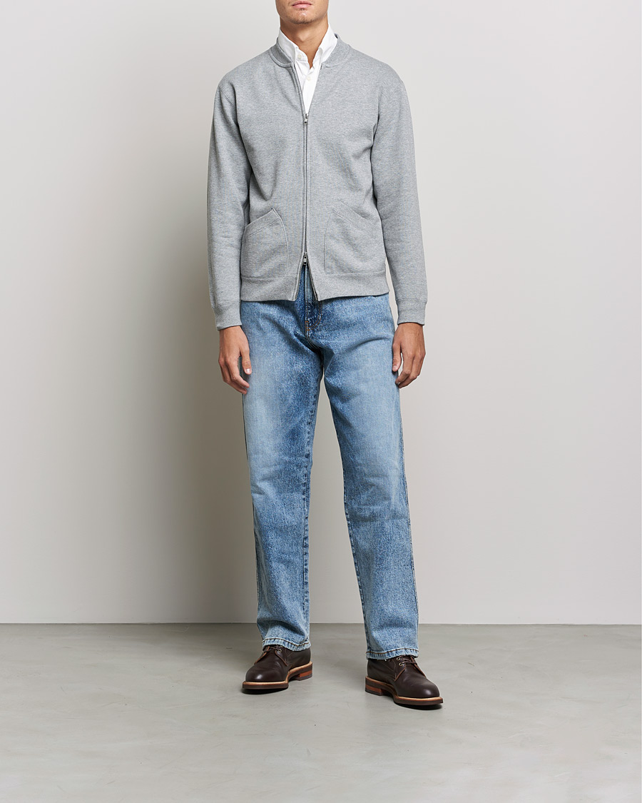 Herren | Pullover | BEAMS PLUS | Sweat Zip Cardigan Light Grey