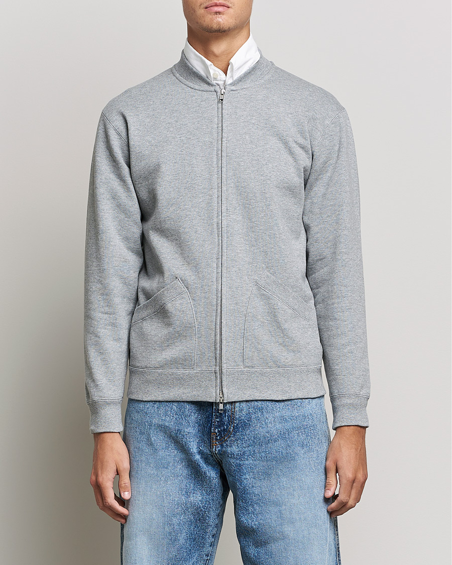 Herren | Pullover | BEAMS PLUS | Sweat Zip Cardigan Light Grey