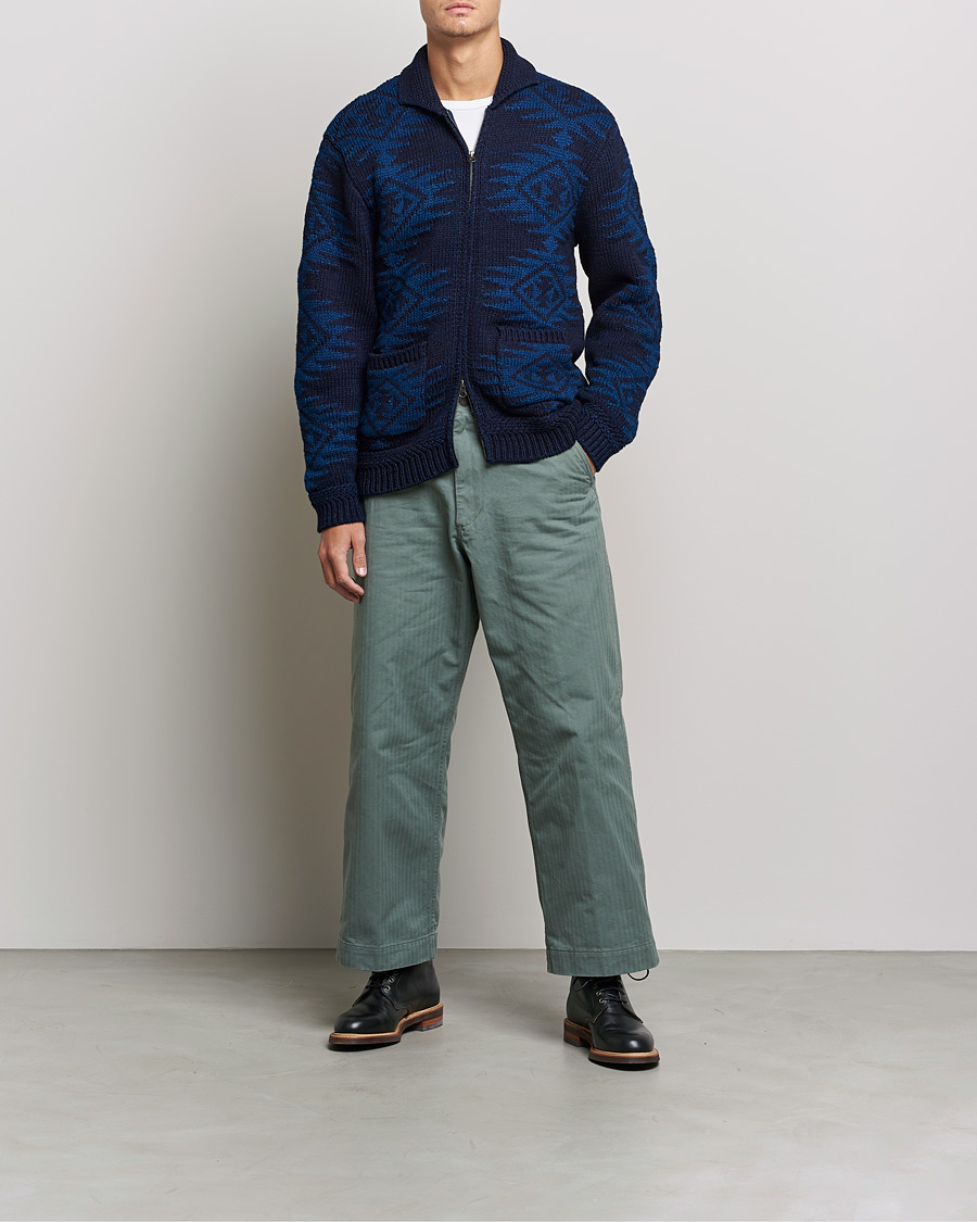 Herren | Pullover | BEAMS PLUS | Cowichan Cardigan Navy