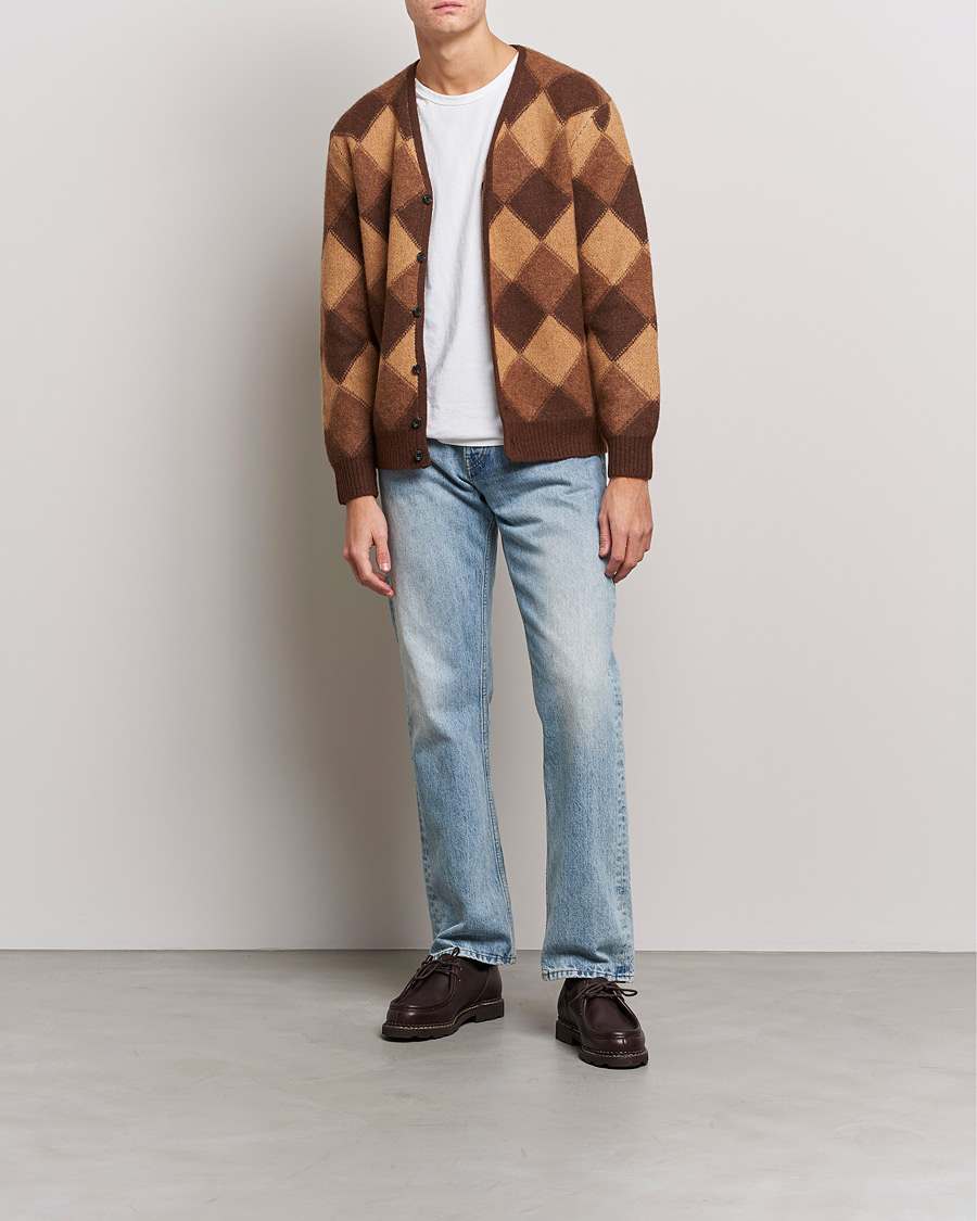 Herren | Pullover | BEAMS PLUS | Argyle Jacquard Cardigan Brown 