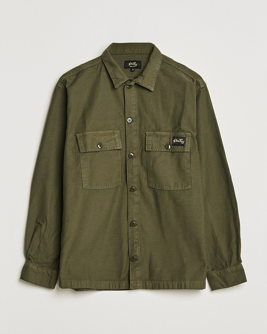 Herren | Hemden | Stan Ray | CPO Sateen Overshirt Dark Olive
