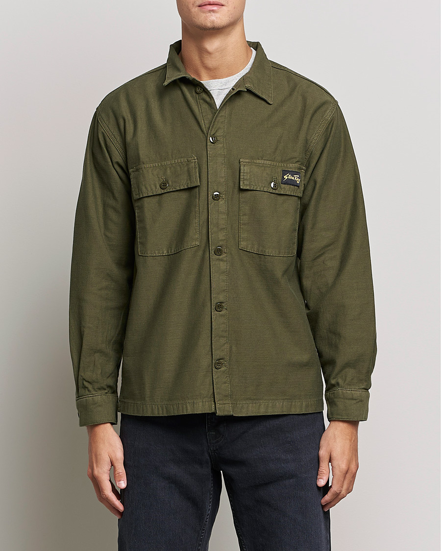 Herren | Hemden | Stan Ray | CPO Sateen Overshirt Dark Olive