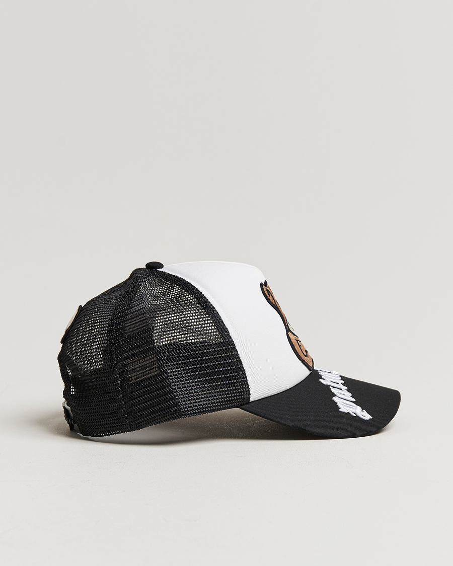 Herren | 8 Moncler Genius Palm Angels Bear Motif Baseball Cap White/Black | Moncler Genius | 8 Palm Angels Bear Motif Baseball Cap White/Black