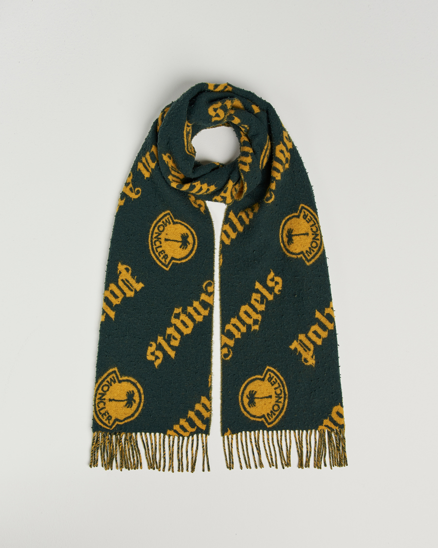 Herren | 8 Moncler Genius Palm Angels Wool Scarf Green | Moncler Genius | 8 Palm Angels Wool Scarf Green