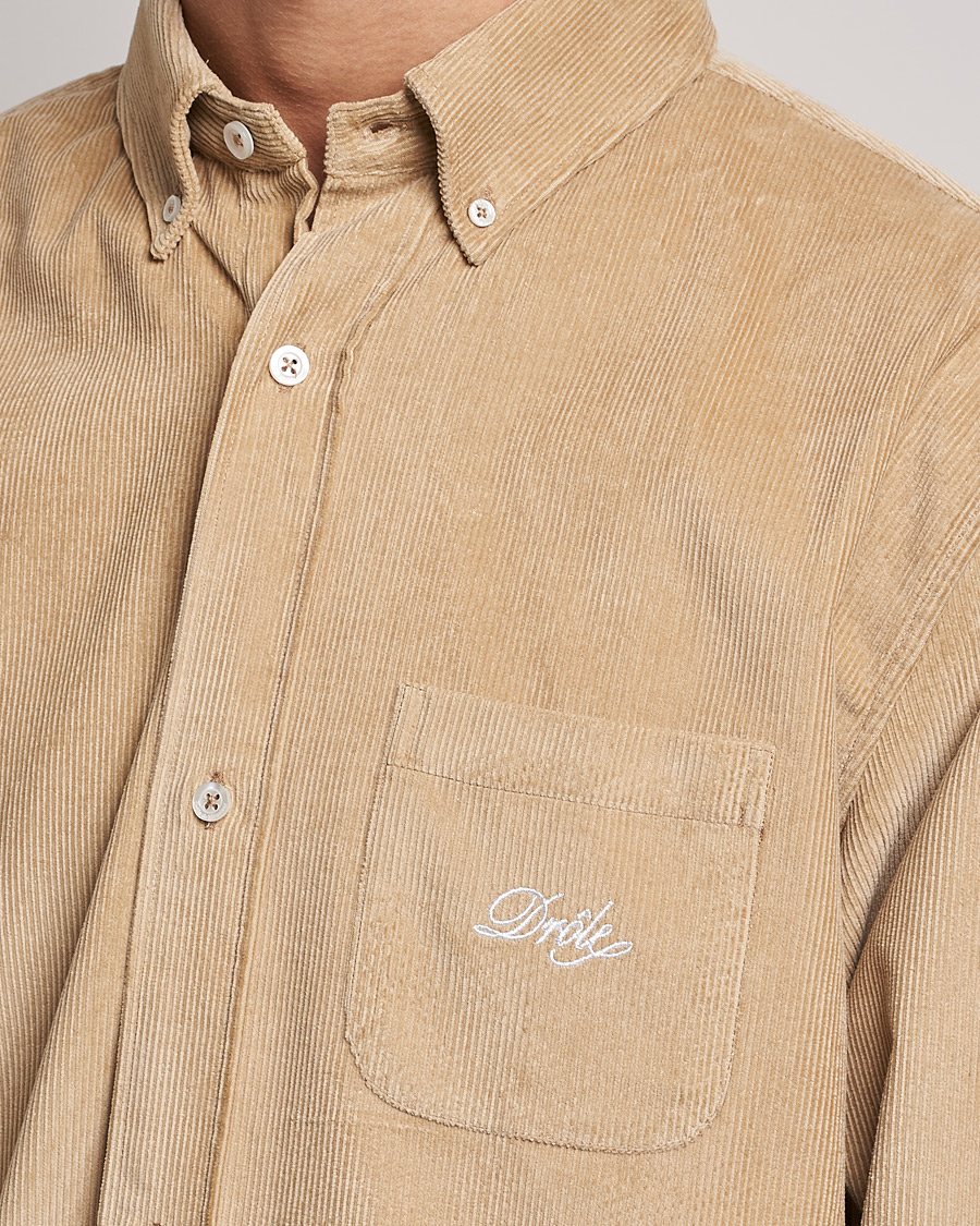 Herren | Hemden | Drôle de Monsieur | Corduroy Oversize Shirt Beige