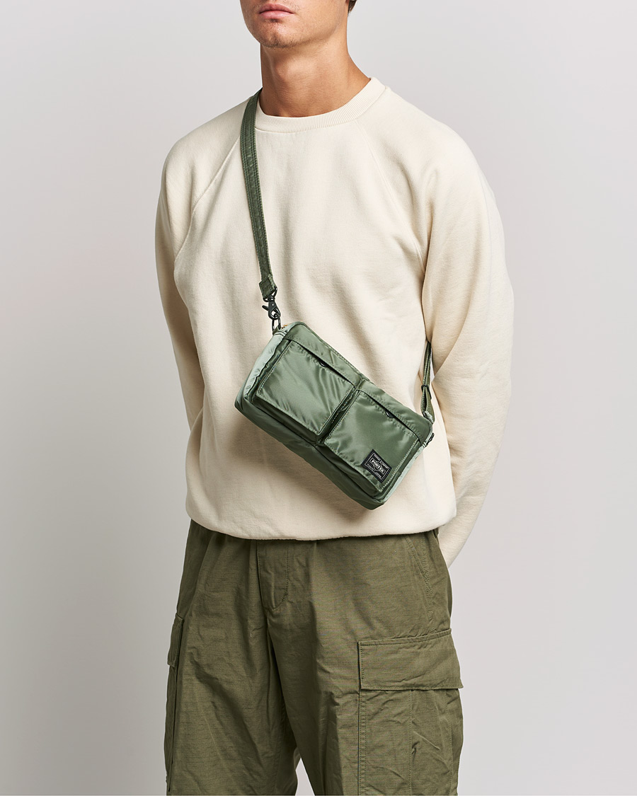 Herren | Japanese Department | Porter-Yoshida & Co. | Tanker Small Shoulder Bag Sage Green