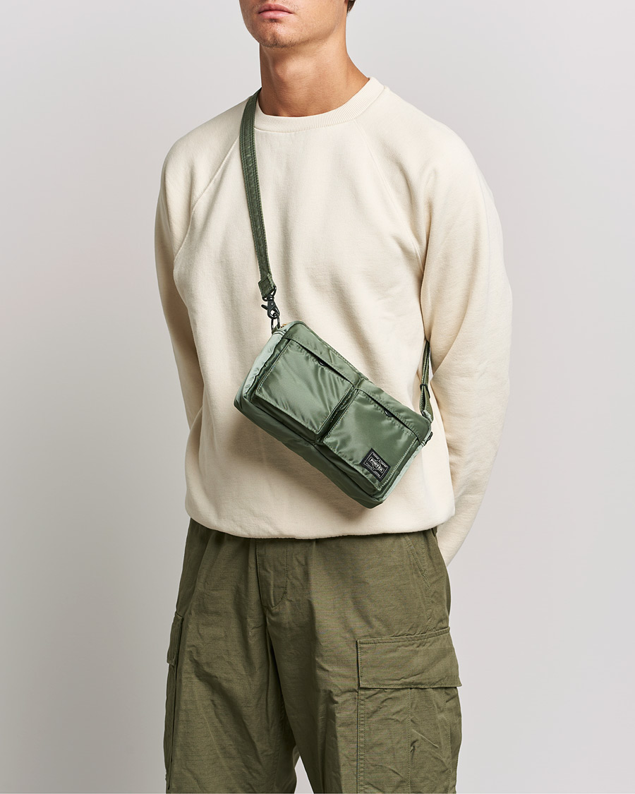 Herren | Porter-Yoshida & Co. Tanker Small Shoulder Bag Sage Green | Porter-Yoshida & Co. | Tanker Small Shoulder Bag Sage Green