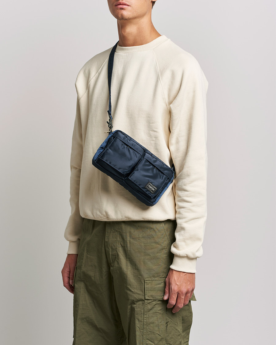Herren | Japanese Department | Porter-Yoshida & Co. | Tanker Small Shoulder Bag Iron Blue